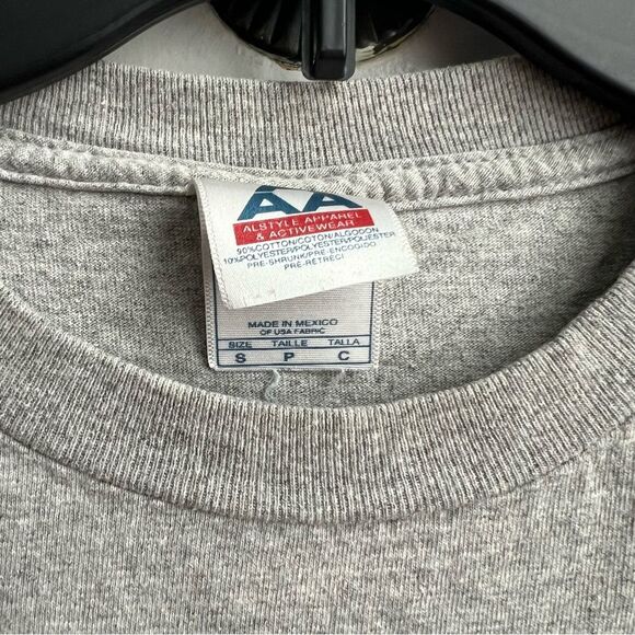 SUNY Buffalo Gray & Blue Cotton Crewneck Long-Sleeve T-Shirt S - Picture 3 of 4